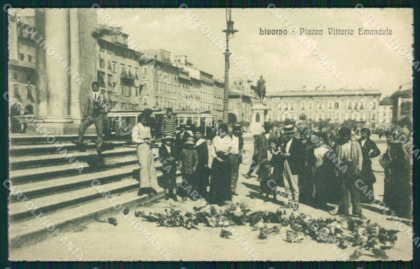 Livorno Città Piazza Vittorio Emanuele Piccioni cartolina WX1672 – fronte