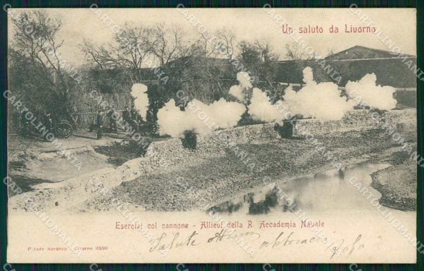 Livorno Città Militari Accademia Navale cartolina WX1678 – fronte