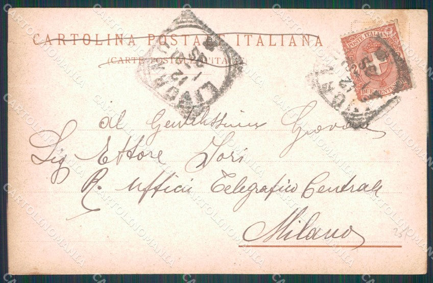 Livorno Città Piazza Carlo Alberto cartolina WX1687 – retro