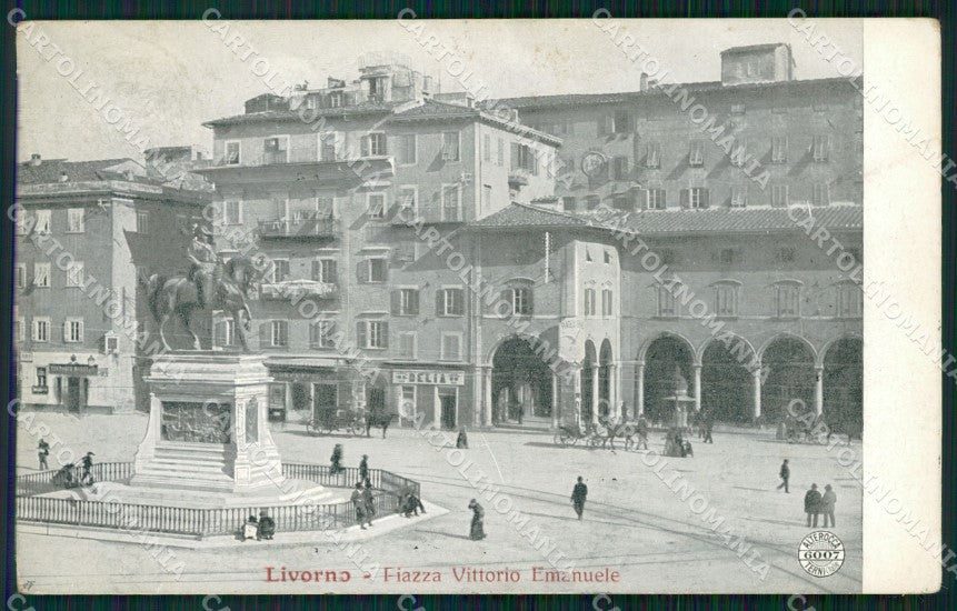 Livorno Città Piazza Vittorio Emanuele Alterocca 6007 cartolina WX1693 – fronte