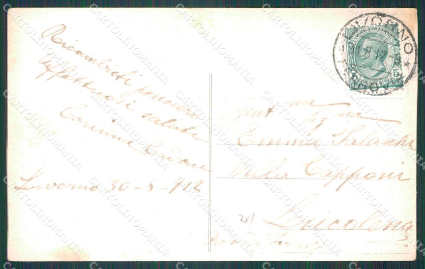 Livorno Città Piazza Vittorio Emanuele Alterocca 6007 cartolina WX1693 – retro