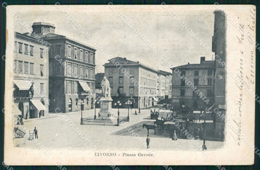 Livorno Città Piazza Cavour cartolina WX1696 – fronte