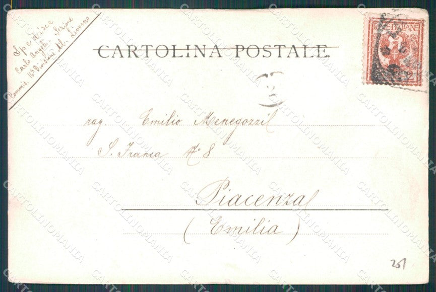 Livorno Città Piazza Vittorio Emanuele Tram cartolina WX1698 – retro