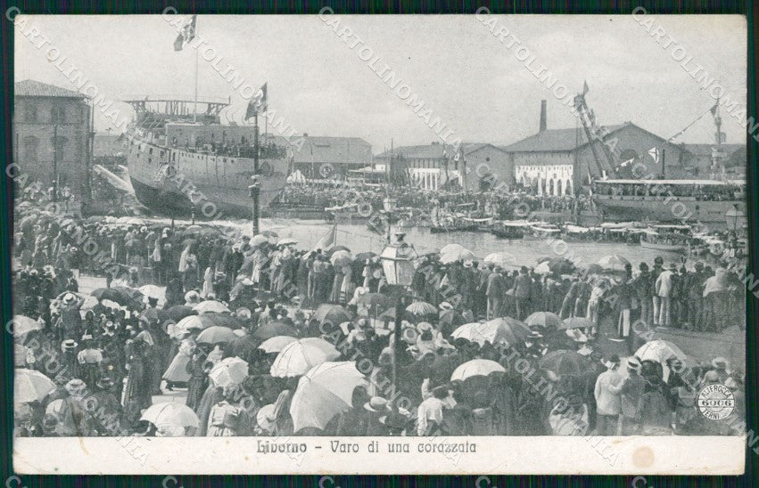 Livorno Città Varo Corazzata Alterocca 6006 MACCHIA cartolina WX1709 – fronte