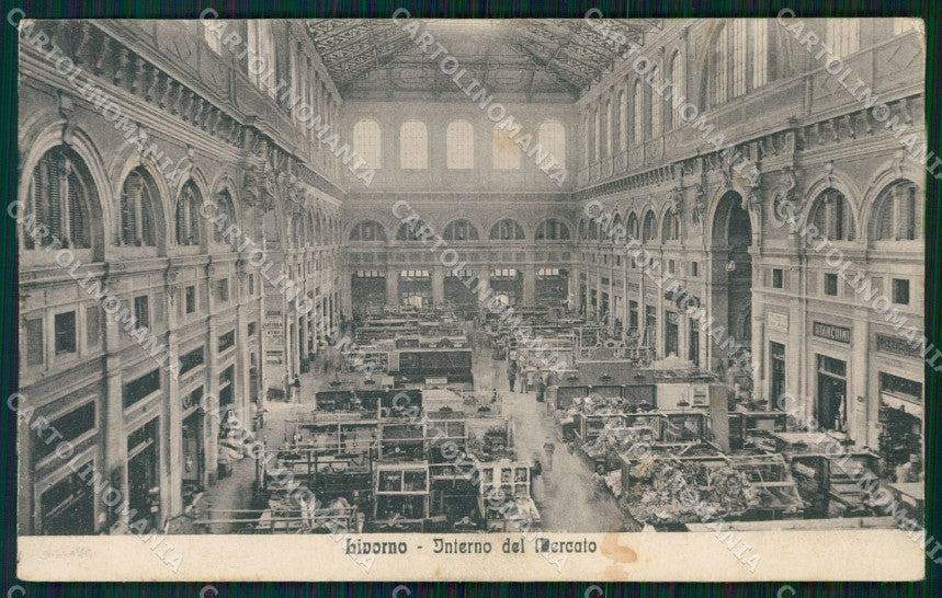 Livorno Città Mercato Nuovo cartolina WX1713 – fronte