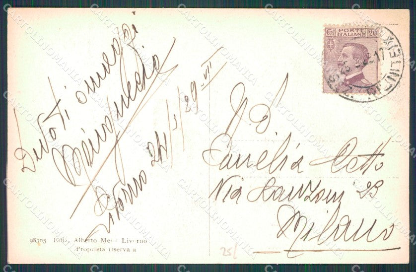Livorno Città Poste cartolina WX1716 – retro