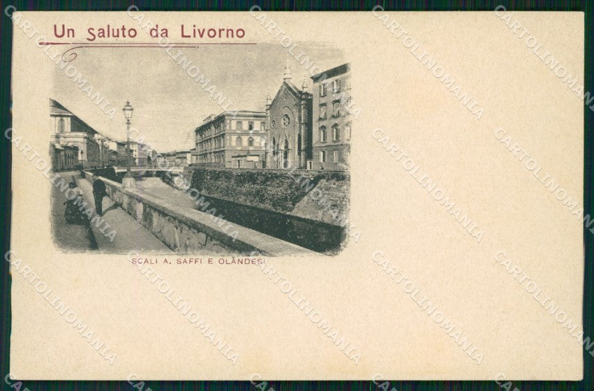 Livorno Città Saluti da cartolina WX1722 – fronte