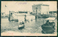 Livorno Antignano Barche PIEGHE FORO cartolina WX1725 – fronte