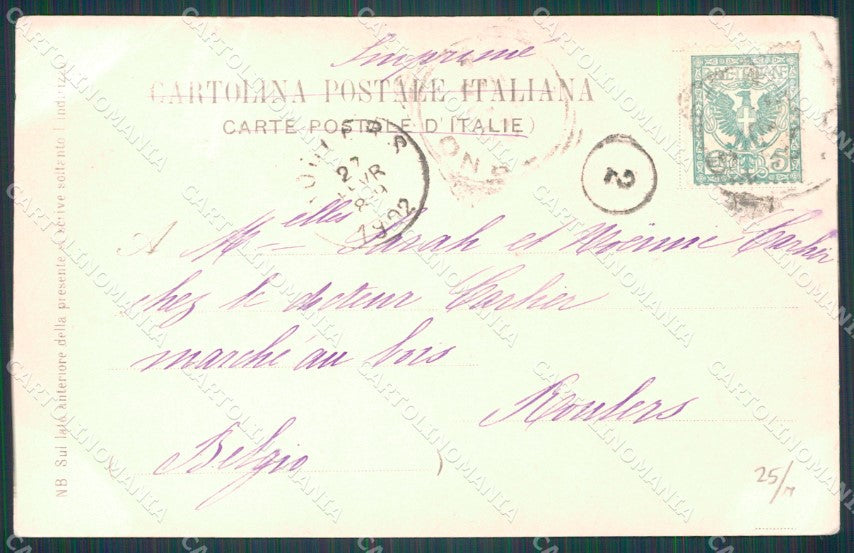 Livorno Antignano Barche PIEGHE FORO cartolina WX1725 – retro
