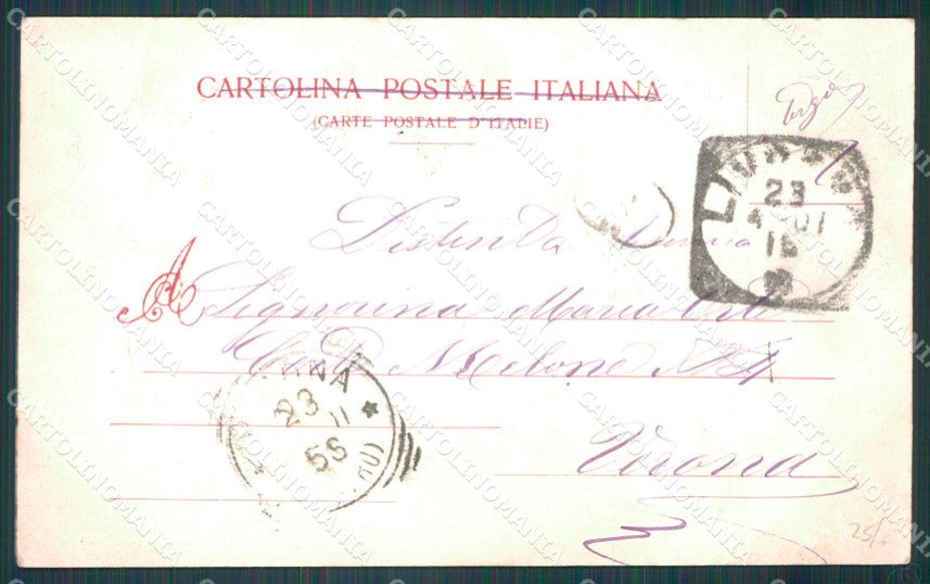 Livorno Città Viale Regina Margherita Carrozza cartolina WX1730 – retro