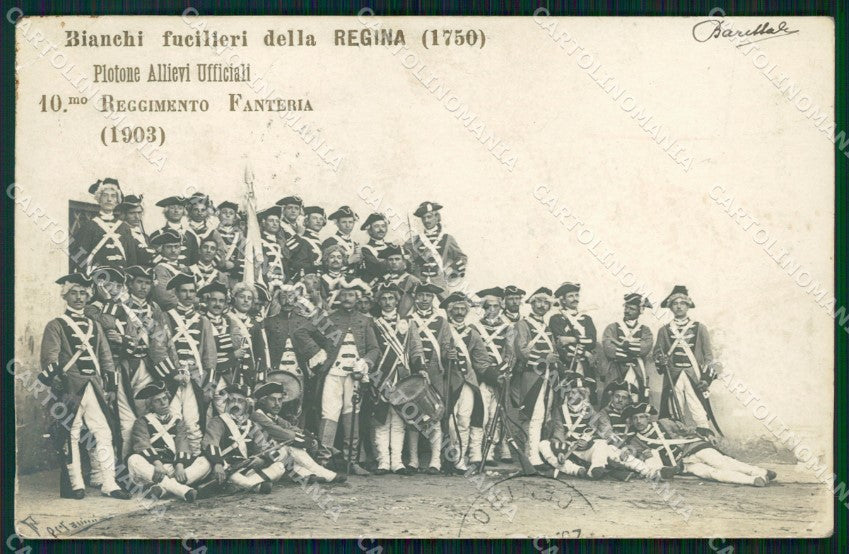 Livorno Città Bianchi Fucilieri Regina Militari RIPARATA Foto cartolina WX1735 – fronte
