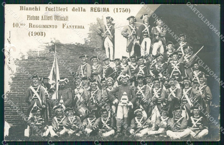 Livorno Città Bianchi Fucilieri Regina Militari ABRASA Foto cartolina WX1737 – fronte