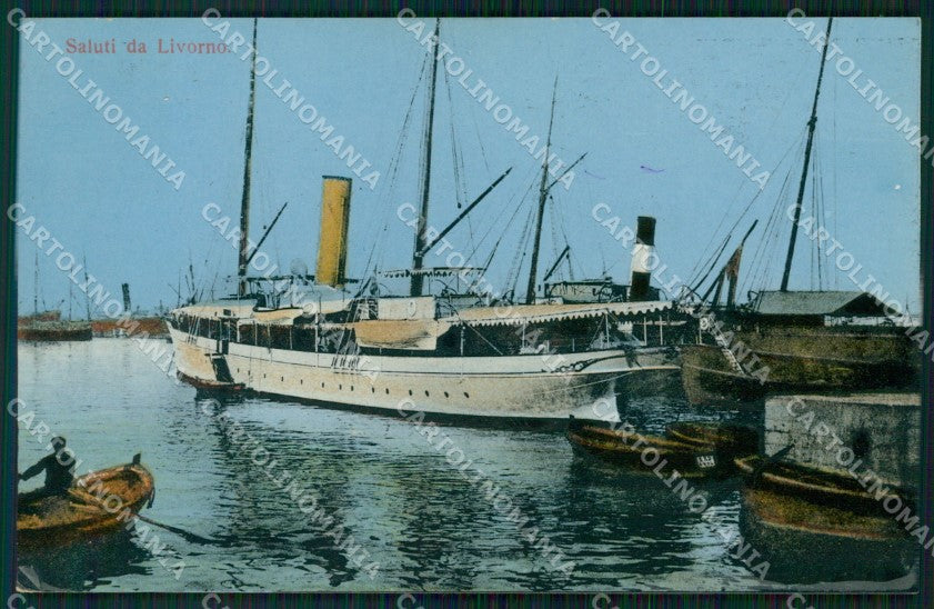 Livorno Città Saluti da Nave Foto cartolina WX1740 – fronte