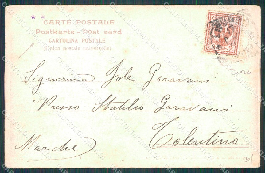Livorno Città Accademia Navale Militari PIEGHINA cartolina WX1753 – retro