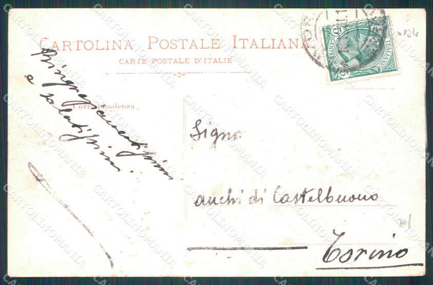 Livorno Città Accademia Navale Militari ABRASA PIEGHINA cartolina WX1756 – retro