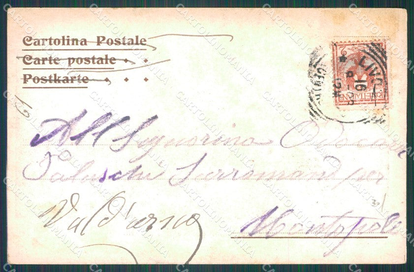 Livorno Città Porto Navi cartolina WX1757 – retro