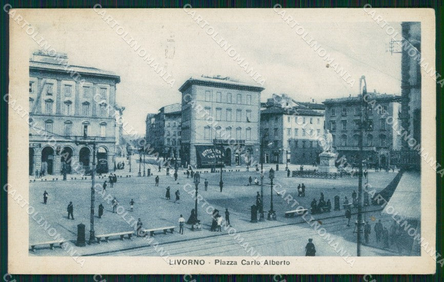 Livorno Città Piazza Carlo Alberto cartolina WX1762 – fronte