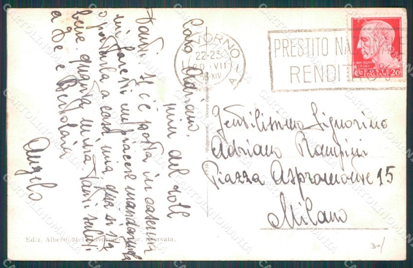 Livorno Città Scoglio della Regina cartolina WX1764 – retro