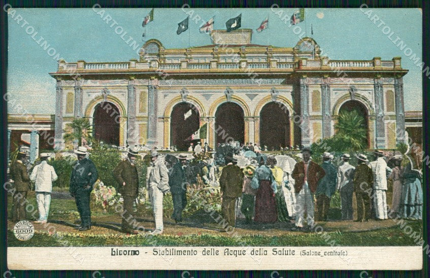 Livorno Città Stabilimento Acque della Salute Alterocca 6009 cartolina WX1768 – fronte