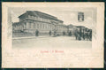 Livorno Città Piazza Carlo Alberto Carrozza ABRASA cartolina WX1771 – fronte