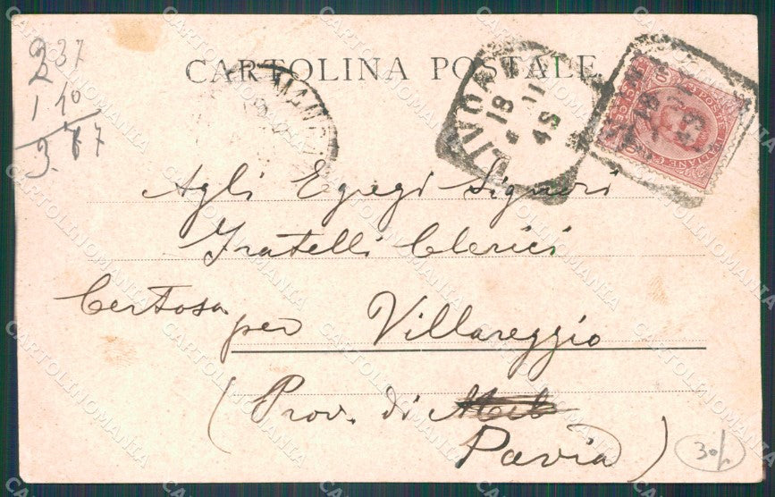 Livorno Città Porta a Mare Carrozza PIEGHINE cartolina WX1779 – retro
