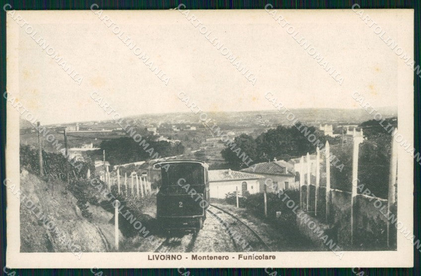 Livorno Montenero Funicolare cartolina WX1781 – fronte