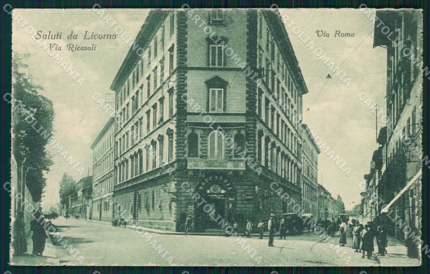 Livorno Città Via Roma cartolina WX1783 – fronte