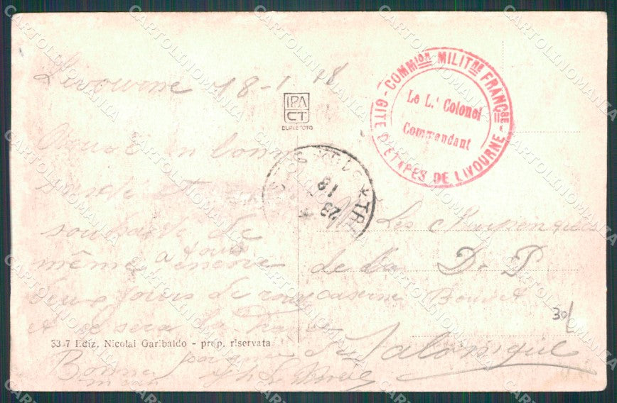 Livorno Città Via Vittorio Emanuele ABRASA cartolina WX1785 – retro