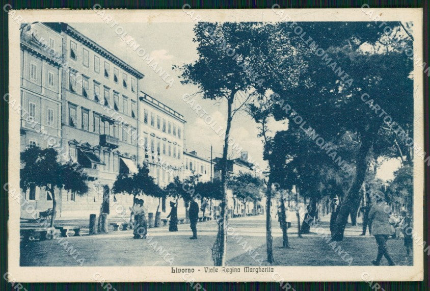 Livorno Città Viale Regina Margherita cartolina WX1786 – fronte