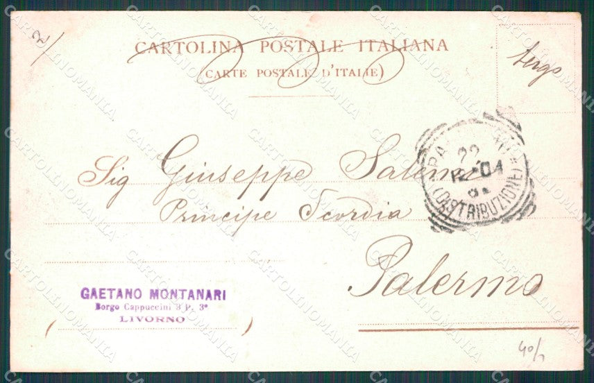 Livorno Città cartolina WX1798 – retro