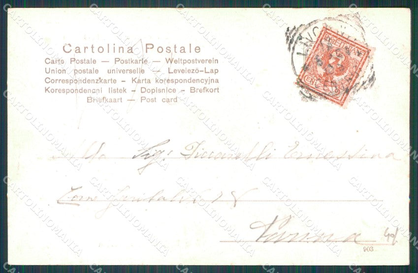 Livorno Città Viale Regina Margherita PIEGHINA cartolina WX1802 – retro