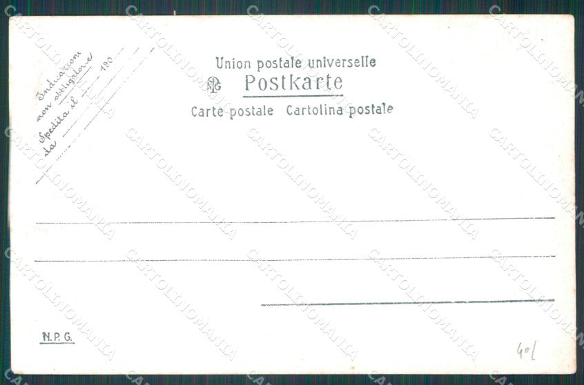 Livorno Città Bertini PIEGA NPG Foto cartolina WX1809 – retro