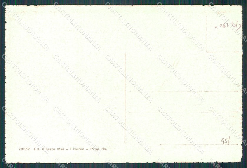 Livorno Città Accademia Navale cartolina WX1813 – retro
