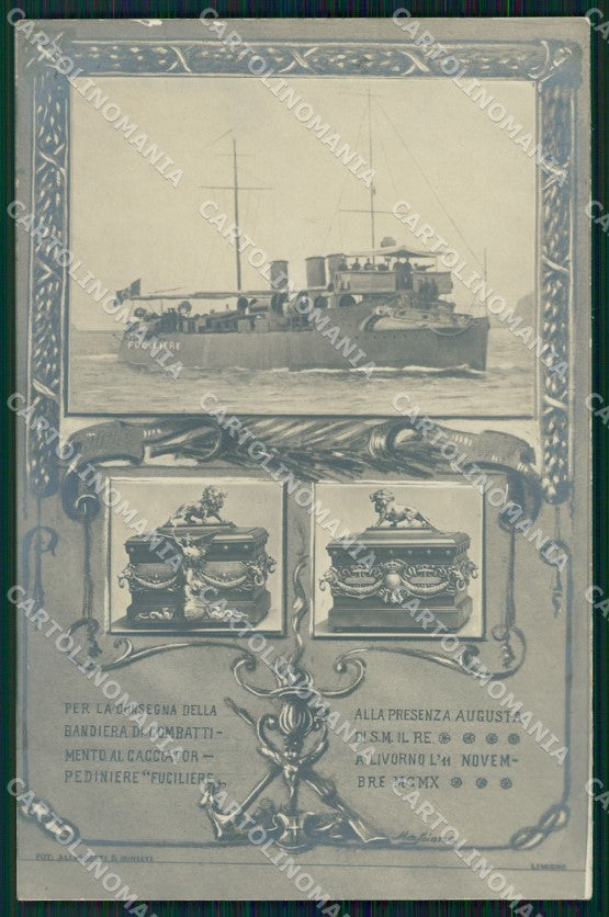 Livorno Città Militari Marina Militare Fuciliere Foto cartolina WX1823 – fronte