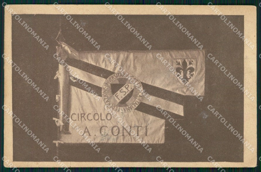 Firenze Città Circolo Universitario Cattolico PIEGA ABRASA FORO cartolina WX1827 – fronte