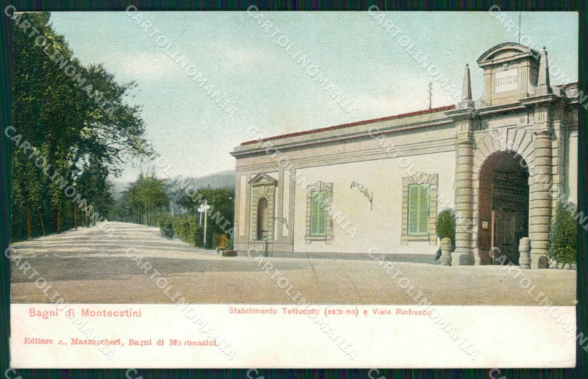 Pistoia Montecatini Stabilimento Tettuccio cartolina WX1830 – fronte