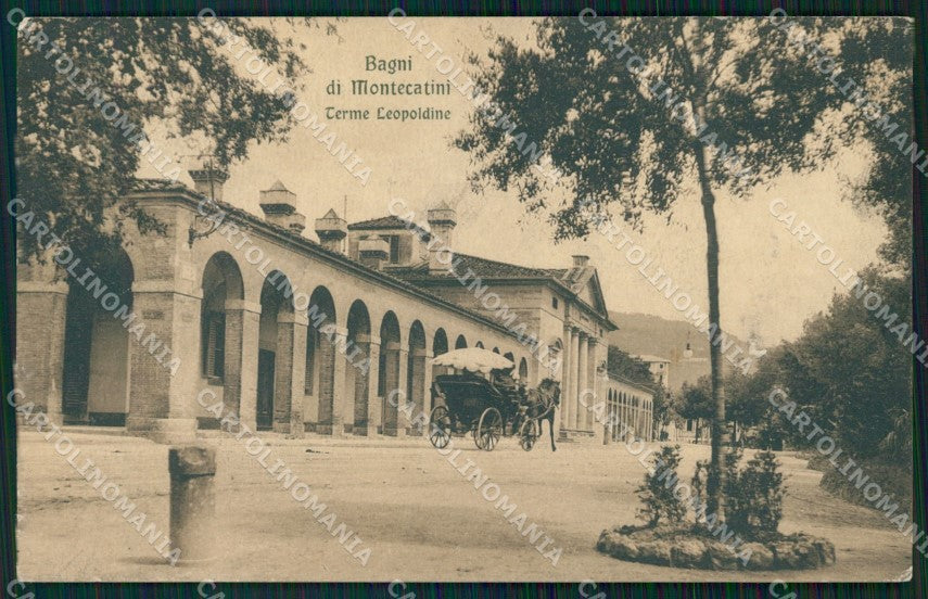 Pistoia Montecatini Terme Leopoldine Carrozza FORO cartolina WX1831 – fronte