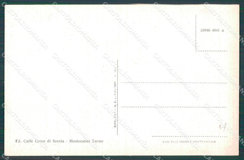 Pistoia Montecatini cartolina WX1832 – retro