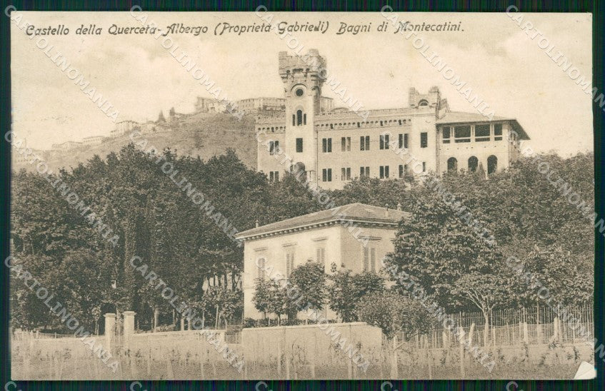 Pistoia Montecatini Castello della Querceta ANGOLINO SCOLLATO cartolina WX1834 – fronte