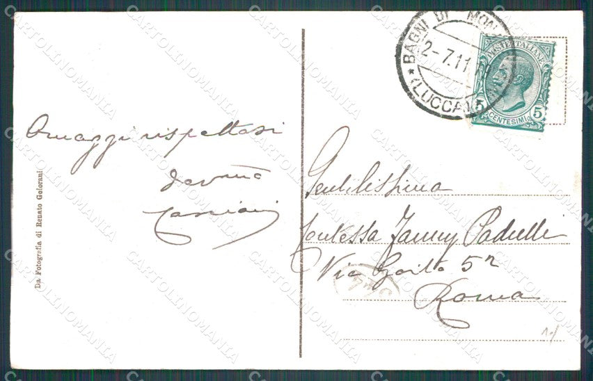 Pistoia Montecatini Castello della Querceta ANGOLINO SCOLLATO cartolina WX1834 – retro