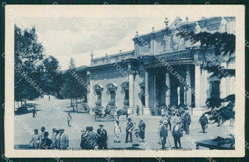 Pistoia Montecatini Stabilimento Tettuccio cartolina WX1838 – fronte