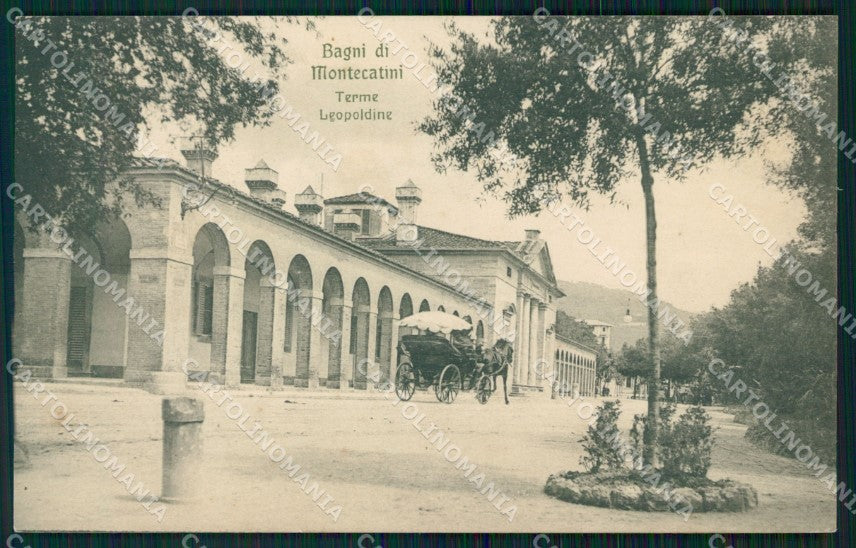 Pistoia Montecatini Terme Leopoldine Carrozza cartolina WX1839 – fronte