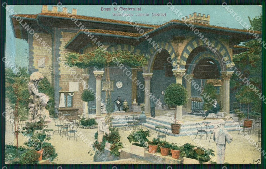 Pistoia Montecatini Stabilimento Tamerici Alterocca cartolina WX1843 – fronte