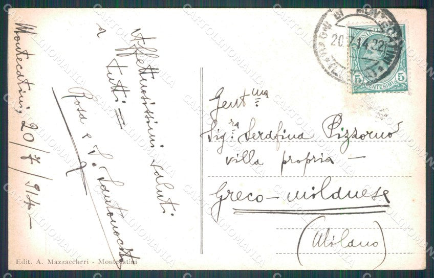 Pistoia Montecatini Stabilimento Tamerici Alterocca cartolina WX1844 – retro