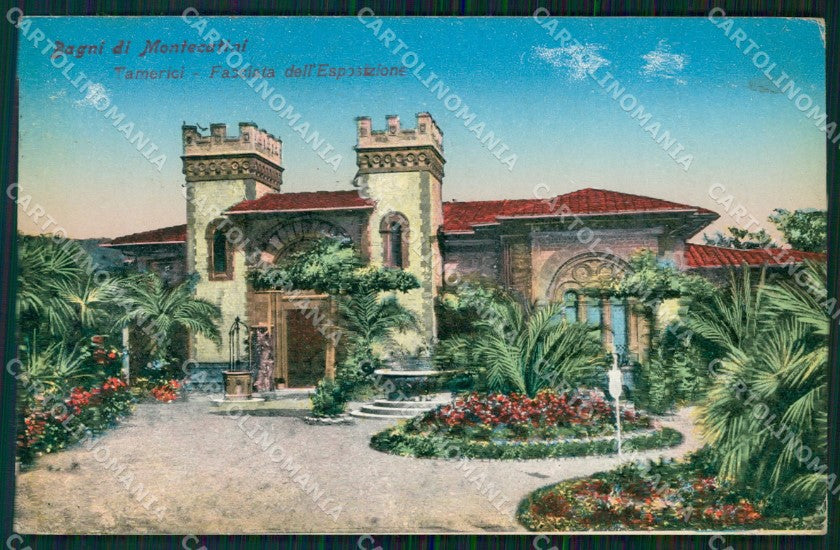 Pistoia Montecatini Stabilimento Tamerici PIEGHINA cartolina WX1845 – fronte