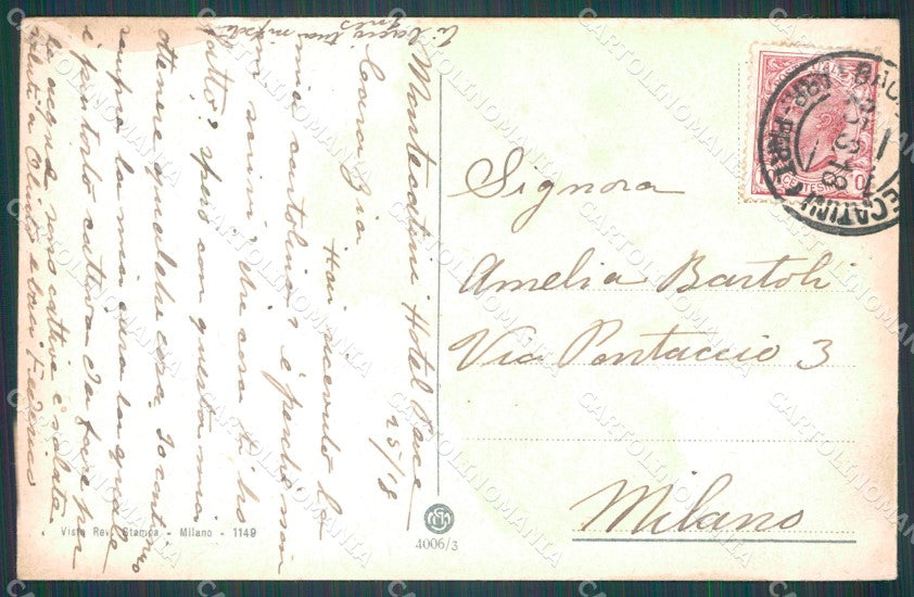 Pistoia Montecatini Stabilimento Tamerici PIEGHINA cartolina WX1845 – retro