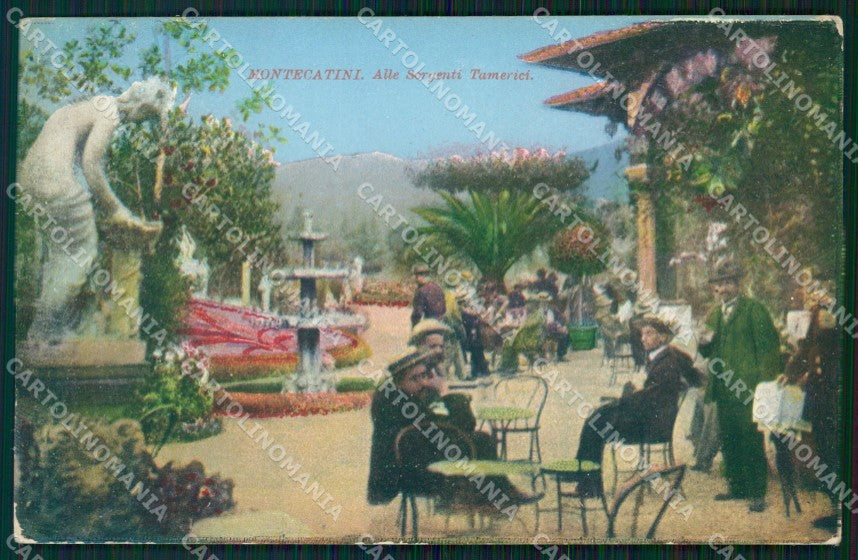 Pistoia Montecatini Stabilimento Tamerici PIEGHINA cartolina WX1850 – fronte