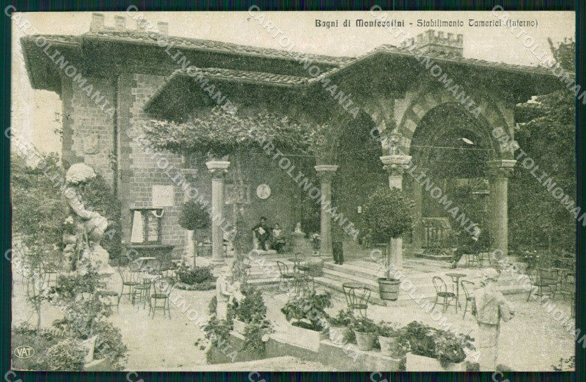 Pistoia Montecatini Stabilimento Tamerici Alterocca cartolina WX1851 – fronte
