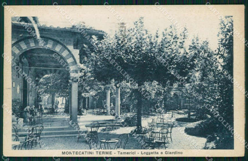 Pistoia Montecatini Stabilimento Tamerici cartolina WX1855 – fronte