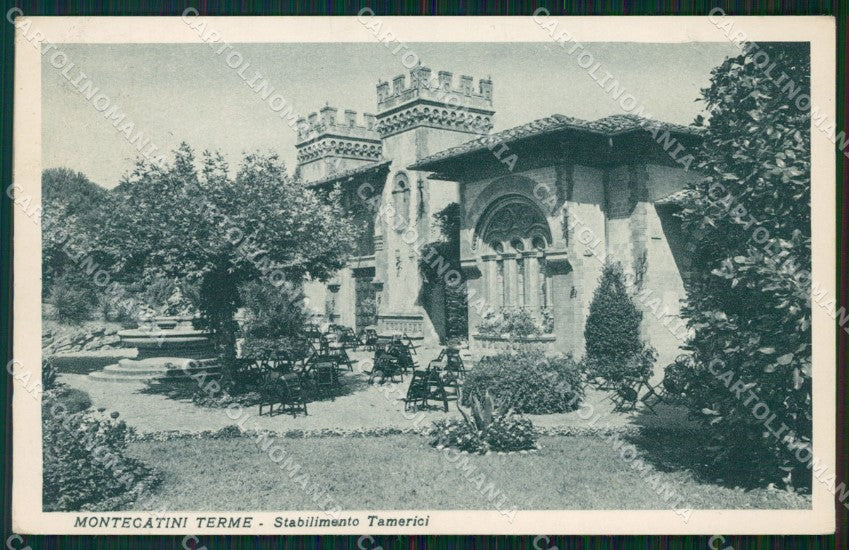 Pistoia Montecatini Stabilimento Tamerici cartolina WX1863 – fronte